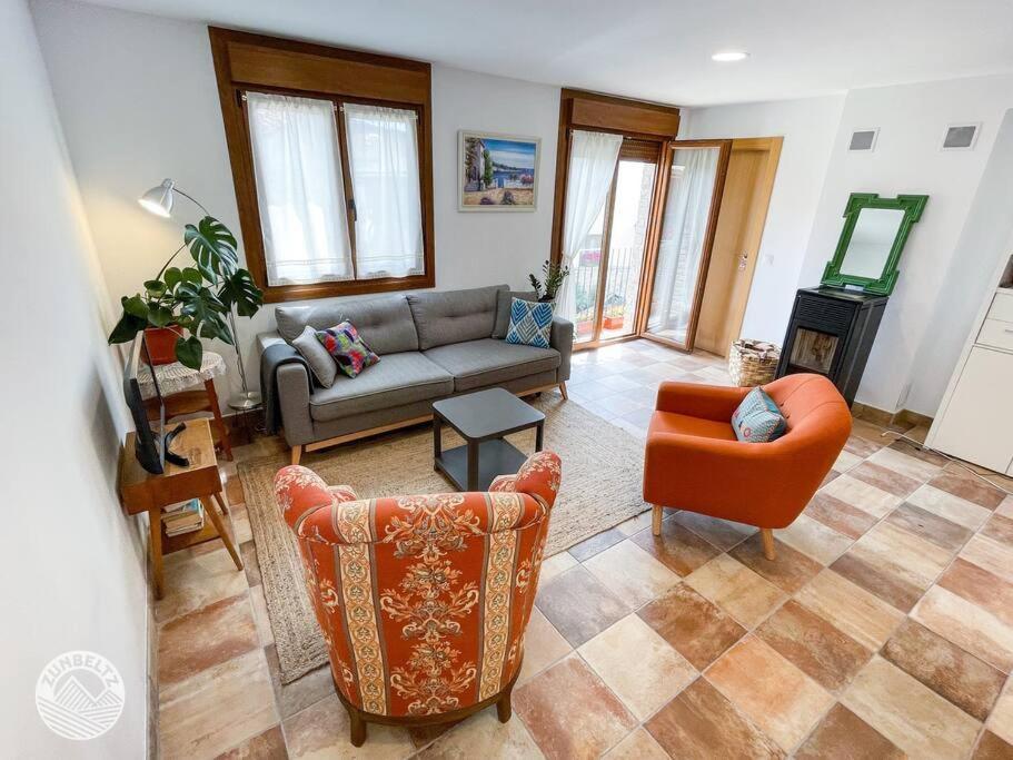 Casa Zunbeltz De 3 Habitaciones En Plena Montana Lezáun المظهر الخارجي الصورة
